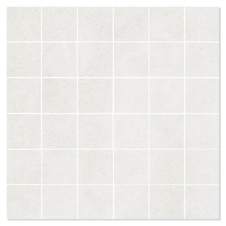 Mosaik Klinker Integra Hvid Mat 30x30 (5x5) cm-0